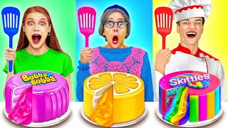 GRANDMA vs ME COOKING CHALLENGE  Who Cooks Better Edible Battle by 123 GO FOOD [upl. by Anayi]