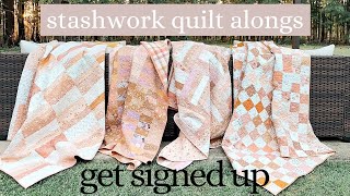 StashWork Quilt Alongs  begins March 1 [upl. by Eniamor]