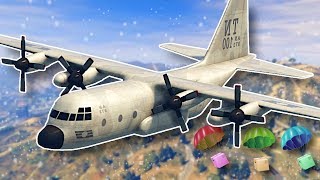 We Stole a Titan Plane amp Saved Christmas  GTA 5 Online Gameplay [upl. by Alihs]