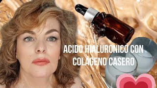 Acido Hialuronico con colageno casero Facil preparacion ácidohialuronico colageno [upl. by Ahsinev]