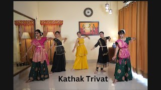 Kathak Trivat  Preranas Kathak Nrityalaya  Indian Raga  Ft Aarna and Sneha [upl. by Long]