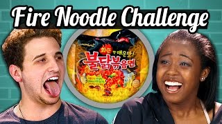 TEENS vs FOOD  FIRE NOODLE CHALLENGE [upl. by Damle912]