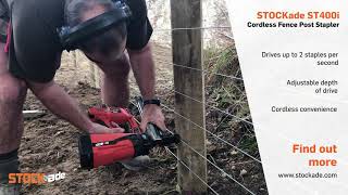 STOCKade ST400i  Cordless Fence Post Stapler [upl. by Prudhoe]