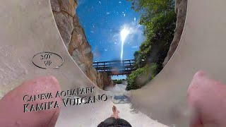 Caneva AquaPark Kamika Vulcano left 360° VR POV Onride [upl. by Eliades300]