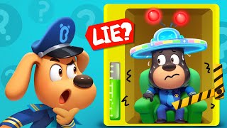 Lie Detector Hat  Detective Cartoon  Good Habits  Kids Cartoon  Sheriff Labrador  BabyBus [upl. by Ynaittirb]