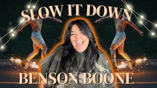 benson boone  slow it down official music video reaction   HE DID NOT DISAPPOINT ✨ [upl. by Eeliram534]