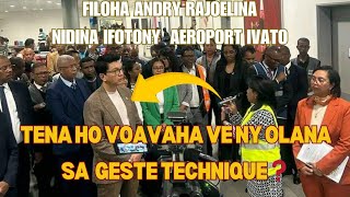 FITSIDIHANNY FILOHA ANDRY RAJOELINA AÉROPORT IVATO [upl. by Nosle949]