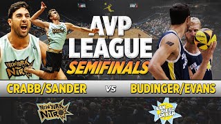 AVP League Semifinals TaCrabbSander vs BudingerEvans  New York Nitro vs San Diego Smash [upl. by Tonnie664]