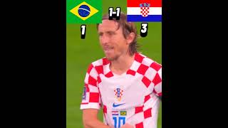 Brazil vs Croatia 2022 world cup quterfinale penalty shootout highlights shorts fyp ytshorts [upl. by Anerres]