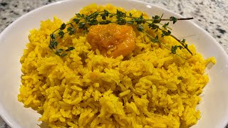 How to make the best coconut curry rice recipe  Jamaican style coconut curry rice [upl. by Dilahk]