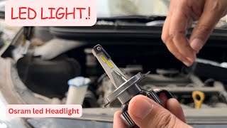 Osram Led Headlight Ab aaya na maza How to install Led headlights [upl. by Attiuqehs20]