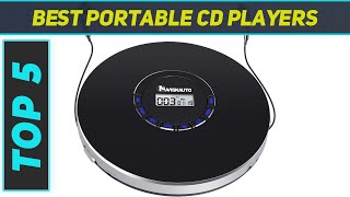 Top 5 Portable CD Players  Best in 2022 [upl. by Aradnahc]