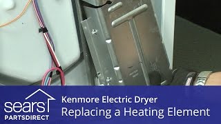 How to Replace a Kenmore Electric Dryer Heating Element [upl. by Eilitan]