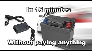 How To Charge Your Car Battery At Home With Laptop Charger [upl. by Kraft94]