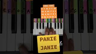 Panie Janie  piano tutorial jak zagrać na pianinie pianotutorial pianino piano [upl. by Linnet]