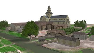 Chertsey Abbey 1362 Reimagined [upl. by Ecyarg]