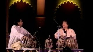 Ustad Zakir Hussain PtYogesh Samsi Jugalbandi Old VideoPart 1 [upl. by Nored905]