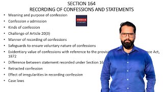 Detailed Analysis of Section 164 Recording of Confessions and Statements CrPC  HARSH PRATAP SINGH [upl. by Yztim]