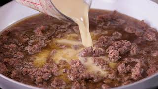 Ground Beef Stroganoff  Betty Crocker Recipe [upl. by Doowrehs]