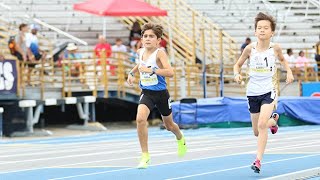 11YearOld Clocks INSANE 3k Record At 2022 AAU Junior Olympics [upl. by Ahtiekal22]