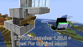 Minecraft Easy Elytra Launcher  Tutorial 120  How to build elytra launcher to reach sky limit [upl. by Hadeehsar]