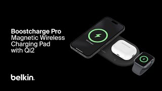 BoostCharge Pro 3in1 Magnetic Wireless Charging Pad with Qi2 15W [upl. by Mcintosh232]