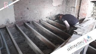 Removing Insulating and Restoring a Suspended Wooden Floor Part 2 of 3 [upl. by Dorkus]