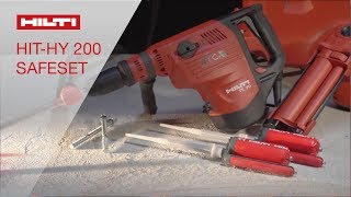 INTRODUCING the Hilti HITHY 200 system with SafeSet™ technology [upl. by Narmak]