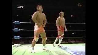 NOAH  Tetsuya Naito amp Yujiro Takahashi vs Yoshinobu Kanemaru amp Kotaro Suzuki 2008 [upl. by Gnod]