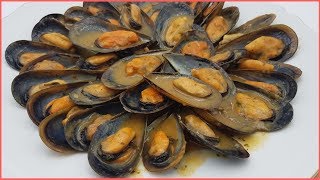 MEJILLONES A LA MARINERA Una receta muy sencilla [upl. by Charlean]