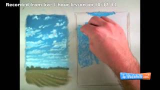 Drawing Clouds with Soft Pastels  Two Approaches  Time Lapse [upl. by Rorrys194]