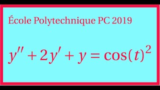 Equation différentielle linéaire du second ordre à coefficients constants avec second membre [upl. by Donegan368]