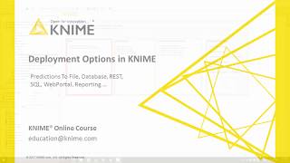 Deployment Options within KNIME [upl. by Clarkson54]