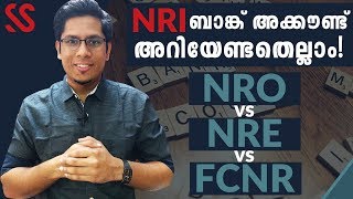 What is NRO NRE amp FCNR Accounts Everything you need to know about NRI Bank Accounts Malayalam [upl. by Oibirot420]