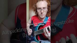 Alt picking Start With Upstroke amp Start on a Downstroke [upl. by Orvan845]