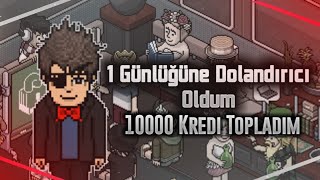 Habbo 1 Günlüğüne Dolandırıcı Oldum 10k Kredi Çaldım  Güven Testi [upl. by Merci]