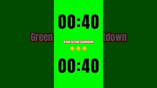 40 Second Timer green screen [upl. by Pero]