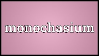 Monochasium Meaning [upl. by Jessalyn]