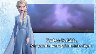 Frozen karlar ülkesi  meçhule doğru  3 farklı dilde [upl. by Otilopih]