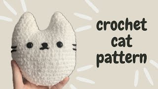 Crochet Cat Pattern Beginner Friendly NO SEW [upl. by Sandra]