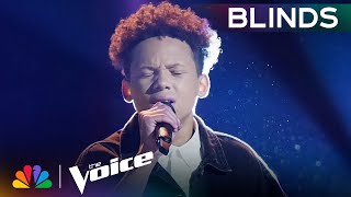 Jaylen Dunham Wins Coach Gwens REPLAY with His Cover of quotListenquot  The Voice Blind Auditions  NBC [upl. by Aimo]