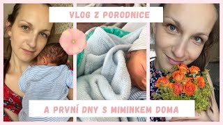 Vlog z porodnice amp První dny doma s miminkem [upl. by Christoph]