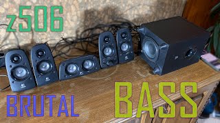 Logitech z506 BRUTAL BASS TEST4k [upl. by Apilef189]