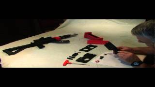 AR15 M16 drilling milling assembly jig system part 3  Ruger 1022 [upl. by Aleksandr787]