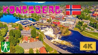 Kongsberg Norway 🇳🇴  Sunny Day Walk  2023  4K60FPS [upl. by Welker]