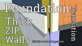 Foundation Insulation Detail For Thick ZIP Walls [upl. by Jordain]