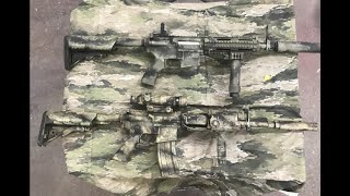 ATACS IX Camo rifle painting tutorial [upl. by Trinidad]