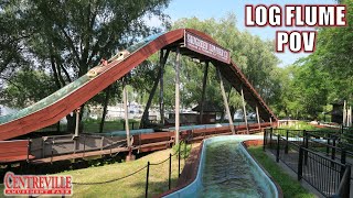 Log Flume POV 4K 60FPS Centreville Amusement Park Arrow Log Flume  NonCopyright [upl. by Lednew968]