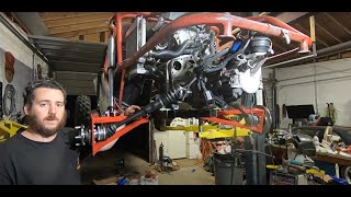 Building buggy trailing arms from scratch Subaru AxlesMid engine turbo rail buggy build [upl. by Aida]