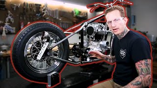 First Time Starting Dual Engine pre unit Triumph Land Speed Race Bike Lowbrow Customs [upl. by Aihseya]